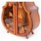 Vintiquewise 4.5 Feet Tall Violin Shaped Cabinet With 2 Shelf and Acrylic Clear Double Door QI003770 - alternate 2